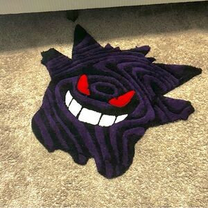 Gengar Pokémon Rug Handmade Custom Rugs